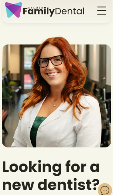 Aylmer Family Dental - Website Redesign