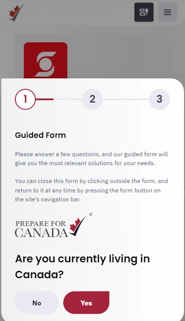 Prepare for Canada - Website Redesign